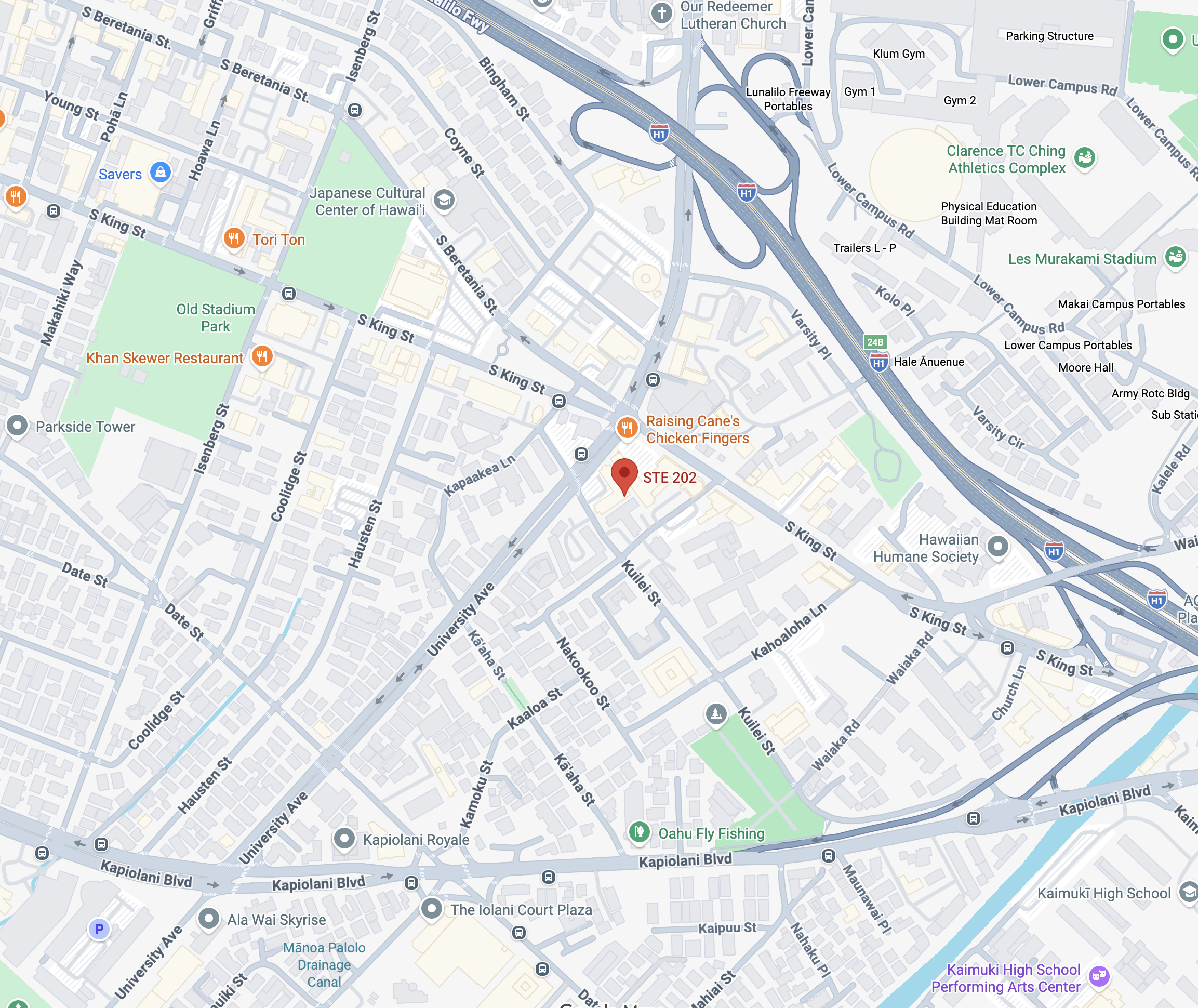 Quantum School of Massage Locatio map